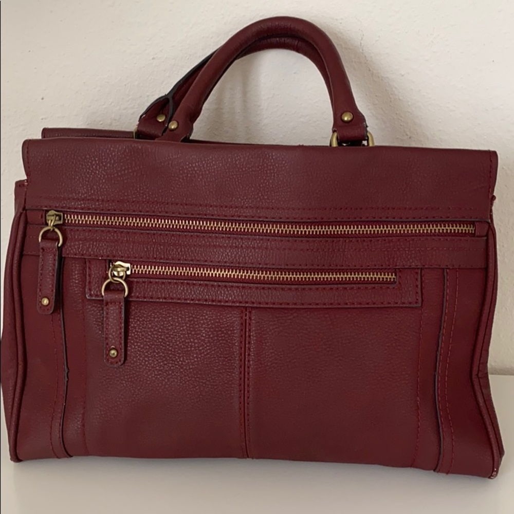 Selling burgundy tote bag